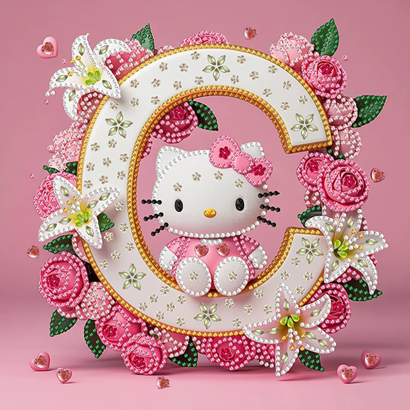 Aliexpress кроссборд KT кошка алмазная мозаика cartoon буква наклейка ручной работы diy гостиная декор картина популярная алмазная