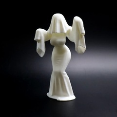 跨境新品ghost bride 万圣节幽灵新娘人物雕塑模型摆件3D打印摆件