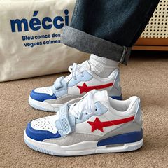 Air cushion star sneakers for women 2023 summer new versatile shoes niche design Velcro student sneakers for women