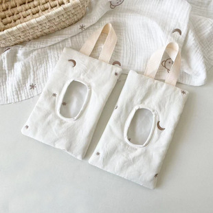 Special Offer Ins Style Removable Wet Wipes Cosmetics Bag Travel Portable Flip-Top Satchel Star and Moon Cosmetics Bag Cotton Tissue Box
