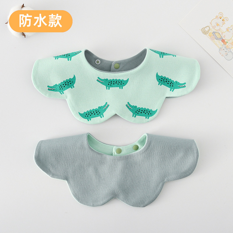 [양면 방수면] 그린 악어 + 과일 그린