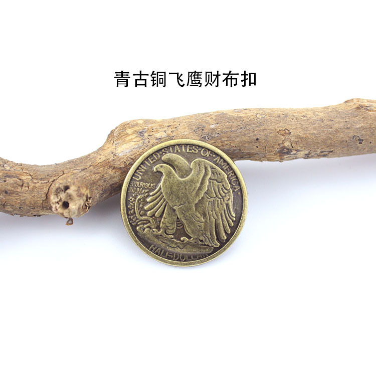 Caja DE LA BOLSA hebilla DIY bronce Indio Flying Eagle Tang Cao diosa riqueza hebilla de tela tornillo cinturón hebilla decorativa hebilla del bolso de cuero