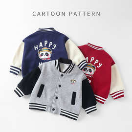 韩版时尚小棉衣萌趣印花轻便保暖2025新款童装秋冬外套男女童