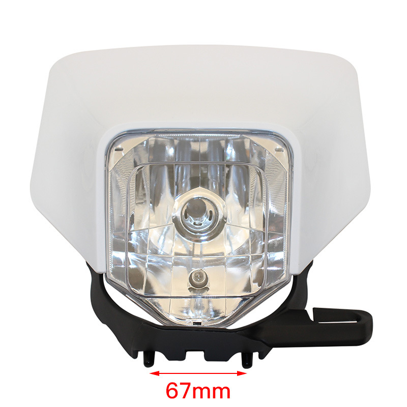Husqvarna White Off-Road Motorcycle Modified Universal Headlight Hengjian Kevis Front Headlight Assembly