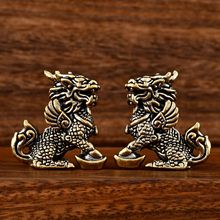 黄铜工艺品摆件财富麒麟摆件桌面摆件