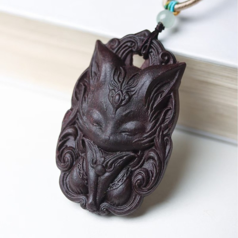 草药香天然合香牌裸牌 文玩九尾狐挂件配饰直批 现货直销|undefined
