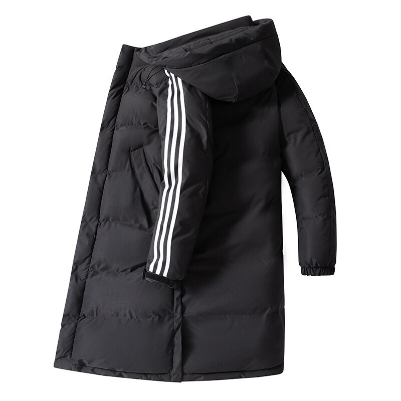 Adi's Down Jacket with Split Hem Men's Mid-length Coat Korean Fashionable Brand Handsome Thickened Down Jacket