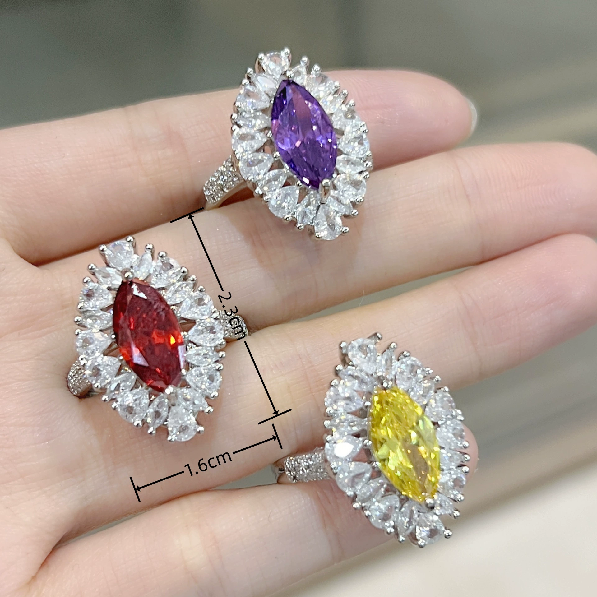 Кактус-стиль турмалиновые подвески с камнем Zircon, слёзы рубина, один размер, серебристое покрытие