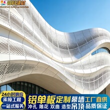 铝合金户外幕墙铝板双曲造型吊顶装饰建筑材料氟碳冲孔铝单板厂家