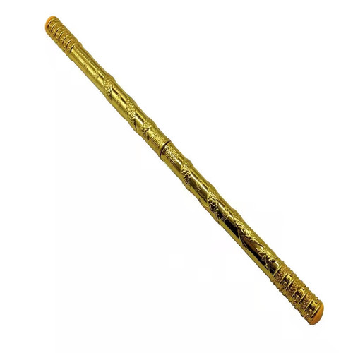 New Automatic Retractable Golden Ruler, Stainless Steel Glowing Retractable Ruler, Scenic Area Street Stall Glowing Toys Wholesale