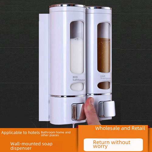 Wholesale Wall Mounted Hotel Bathroom Liquid Soap Dispenser Soap Dispenser Bathroom Hand Sanitizer Box Shampoo Shower Gel Box 