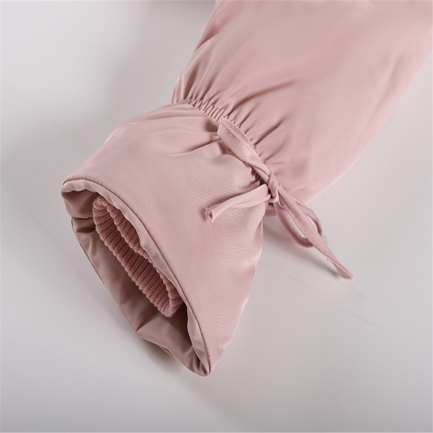 New Korean Style Girls' Mid Length Parka Coat With Drawstring Waist And Thick Cotton Coat_voghion.com