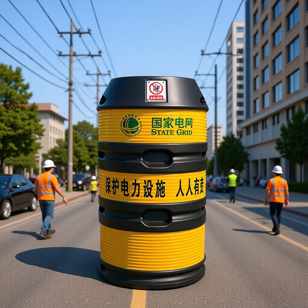 定制防撞桶 电杆反光防撞墩电力圆形塑料防护设施电线杆保护桶厂