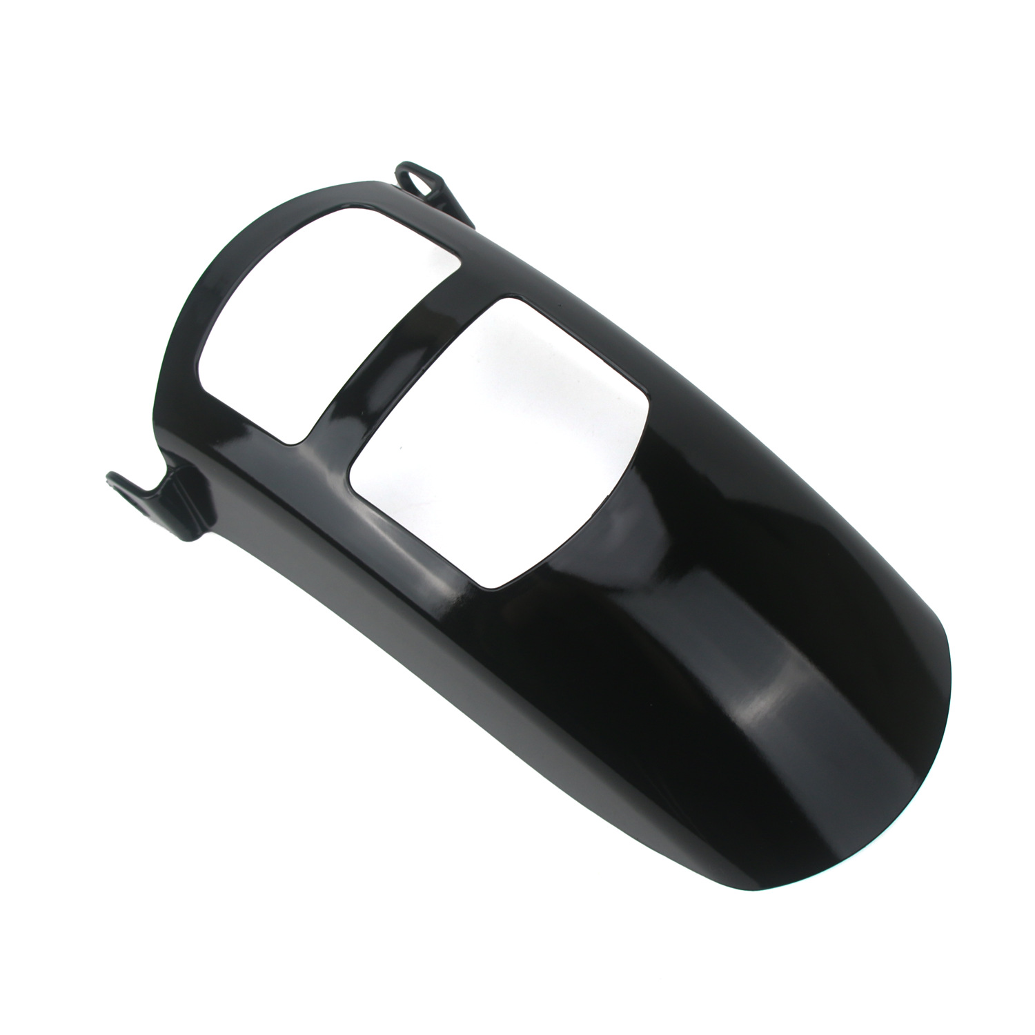 Suitable for the Wujie CU625, this is a modified front fender extension, a motorcycle fender extension, and a bright black fender accessory