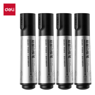 Sk162 Deli Direct Liquid 2.0 Thick Whiteboard Marker Water-Based Erasable Whiteboard Marker Display Pen Office Training Pen Easy to Erase