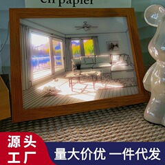 メーカー卸売り振音ネット赤ins照明画日光画小夜灯ベッドサイド装飾画寝室ランプ発光画