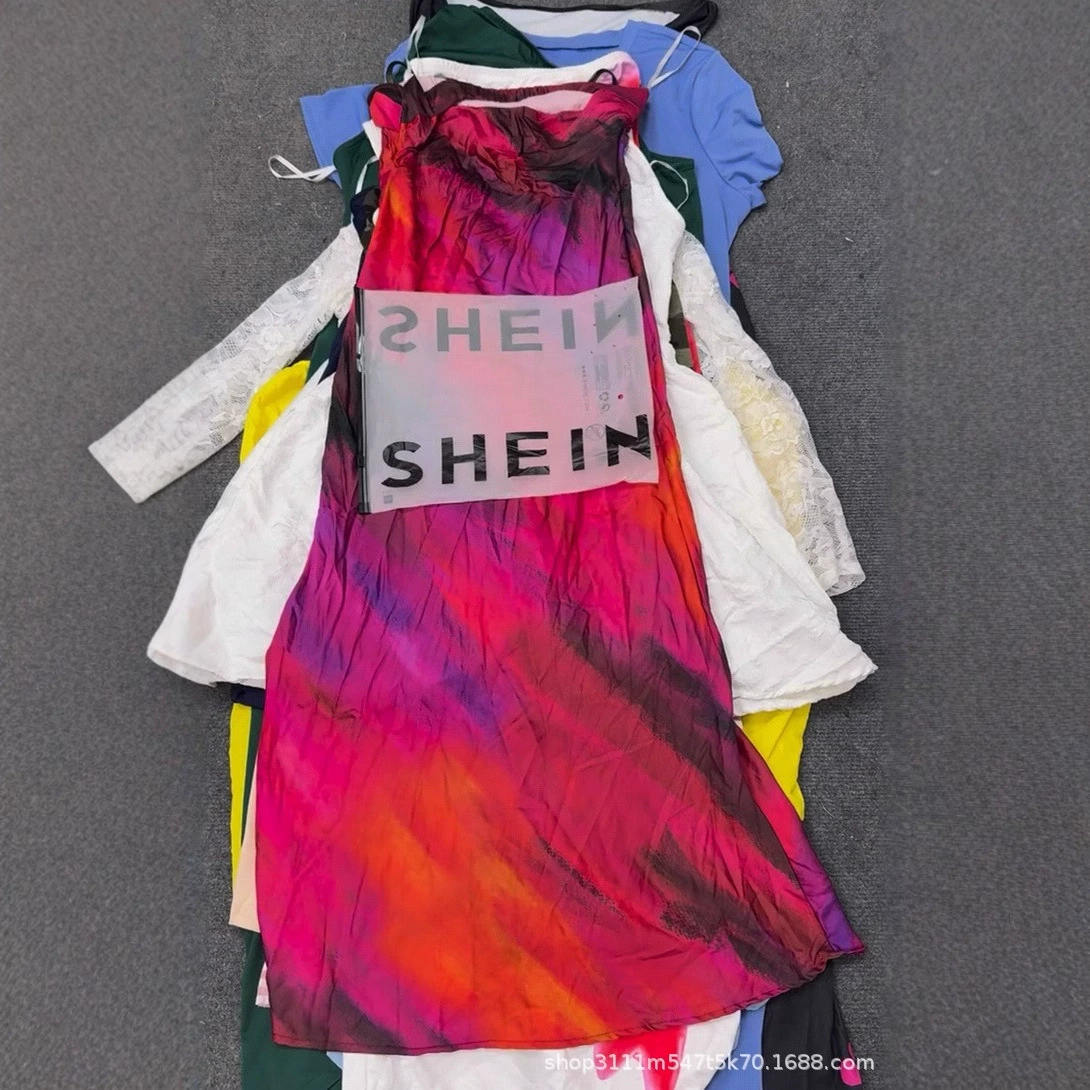 Платье Shein, внешняя торговля, трансграничный бренд, экспорт, летняя мода, новое универсальное платье в европейском и американском стиле, распродажа.