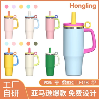 亚马逊热销40oz汽车杯车载防尘防漏304不锈钢汽车杯高颜值冰霸杯