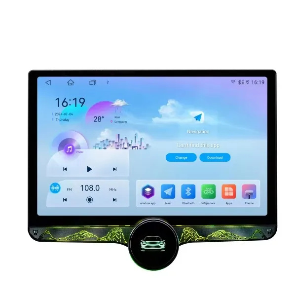 [Factory Outlets] Hd Universal Knob Car Navigation Android System Supports Reversing Images