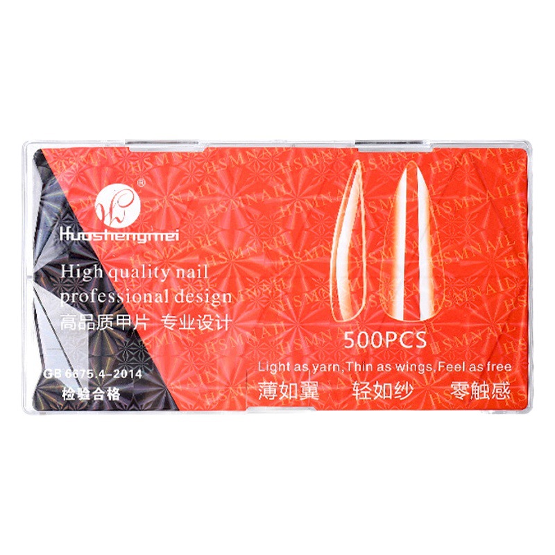 Parche de uñas de gota de agua trapezoidal sin costuras ultrafino para tienda de belleza de uñas