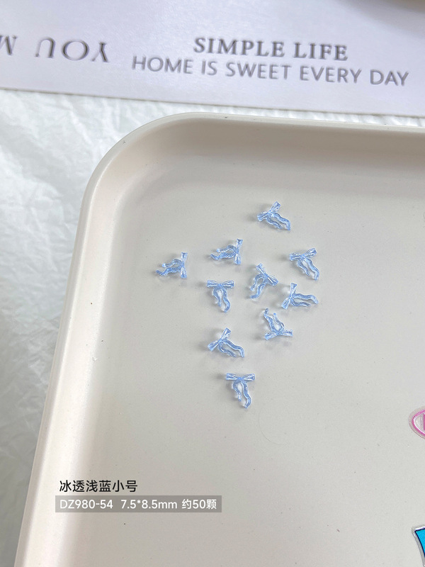 ソフト彫刻弓ネイルアートアクセサリー混合透明カラーゼリーストリーブ弓 DIY 樹脂ダイヤモンドネイルアートアクセサリー|undefined