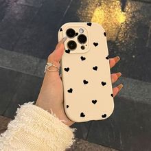 爱心适用苹果14promax手机壳iPhone12防摔15plus软13清新17软壳16