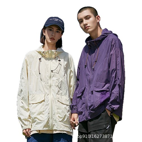 Outdoor mountain type anti-UV ice-sense sun protection clothing set for men and women couples skin clothing