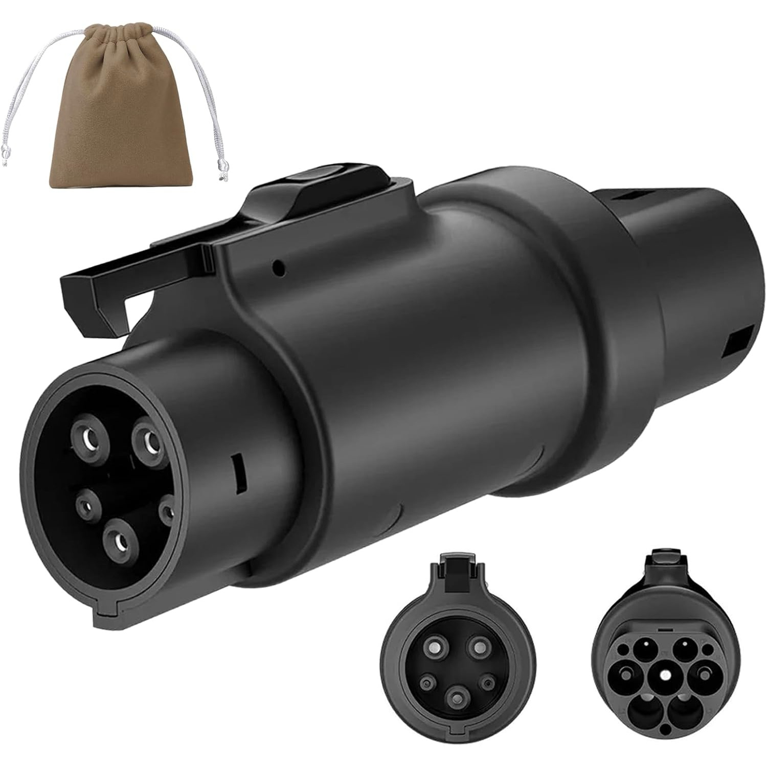 新能源充电枪转换头转接头type2转J1772欧标转美标慢充CCS1特斯拉