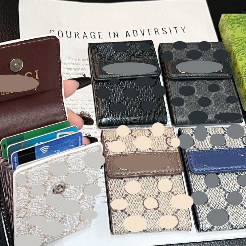 Universal Vertical Trendy Brand Organ Coin Purse Flip European and American Women's Light Luxury 70% off Wallet Money Card Clutch Leather Case