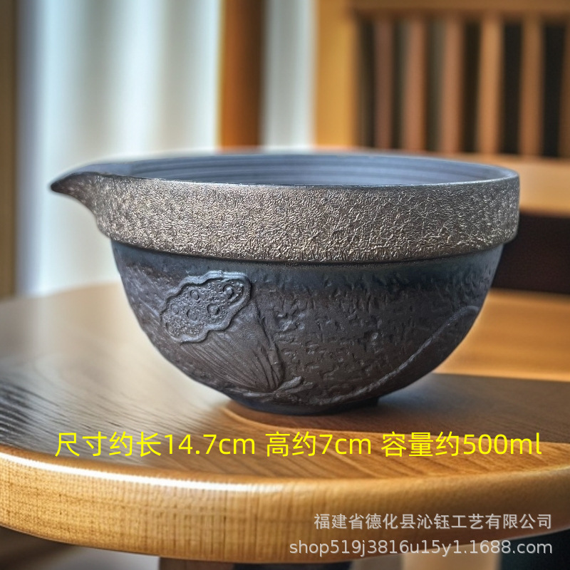 日式鎏金铁釉抹茶套装百本立茶筅立抹茶碗复古抹茶工具宋代点茶器|undefined
