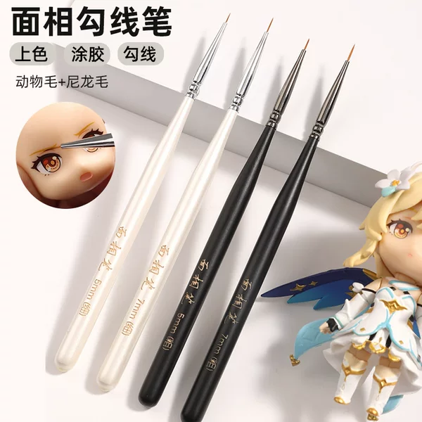 Custom Acrylic Fine Line Drawing Pen for Bjd Doll Face Makeup, Clay Face Mold Tool