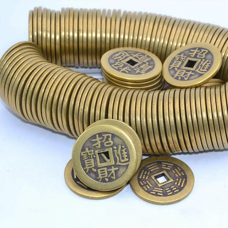Lucky and Prosperous Pure Copper 2.5cm Thickened Craft Accessory Antique Coin Five Emperors Coin Copper Coin Wholesale Lucky and Prosperous Pure Copper 2.5cm Thickened Craft Accessory Antique Coin Five Emperors Coin Copper Coin Wholesale