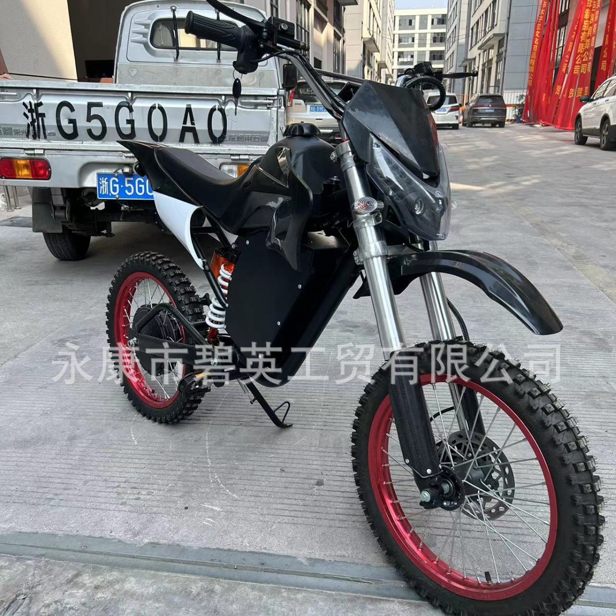 跨境外贸工厂生产大功率电动越野摩托车沙滩车60v72v锂电池5000瓦