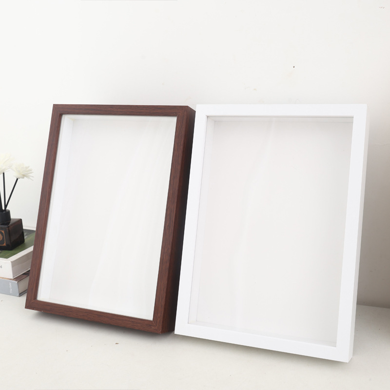 Blank Dried Flower Photo Frame Desktop Table Photo Frame Wooden Specimen Frame Butterfly Specimen Display Frame DIY Photo Frame