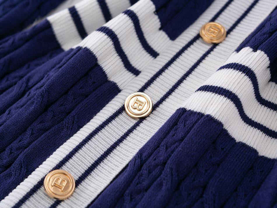 Slim Fit Knit Dress With Striped Pattern, Elegant High Waist Sweater Dress For Women, Casual Office Wear, Long Sleeve Round Neck Pullover Dress_ecoleips.com