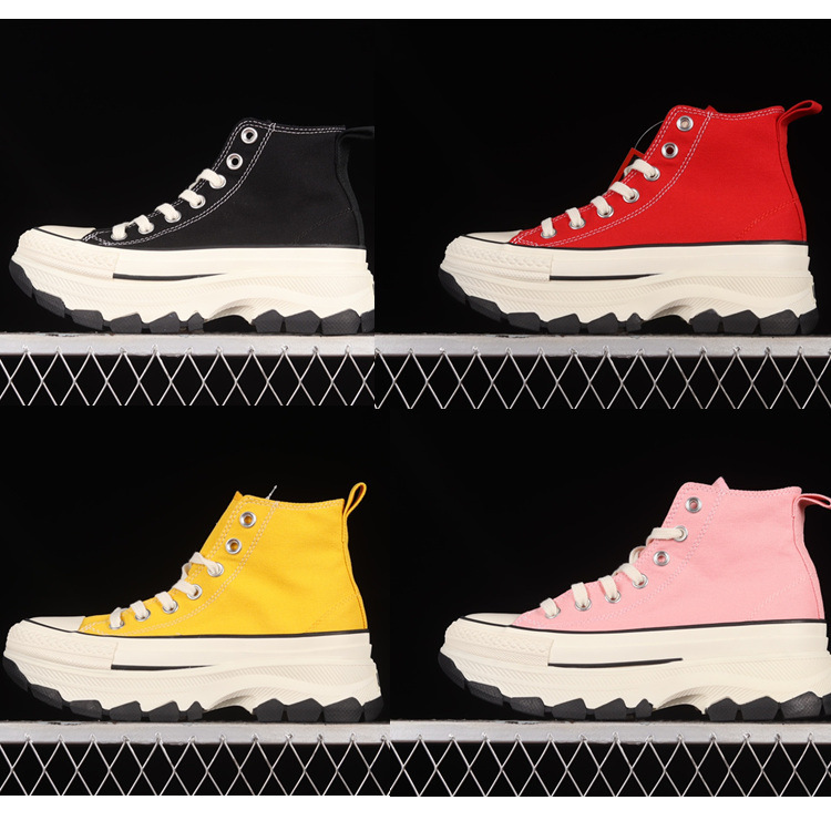 Pure Original Japanese Style Style All Star 100Th Anniversary Trekwave Mountaineering Thick-Soled Canvas Shoes Sports Shoes for Men and Women
