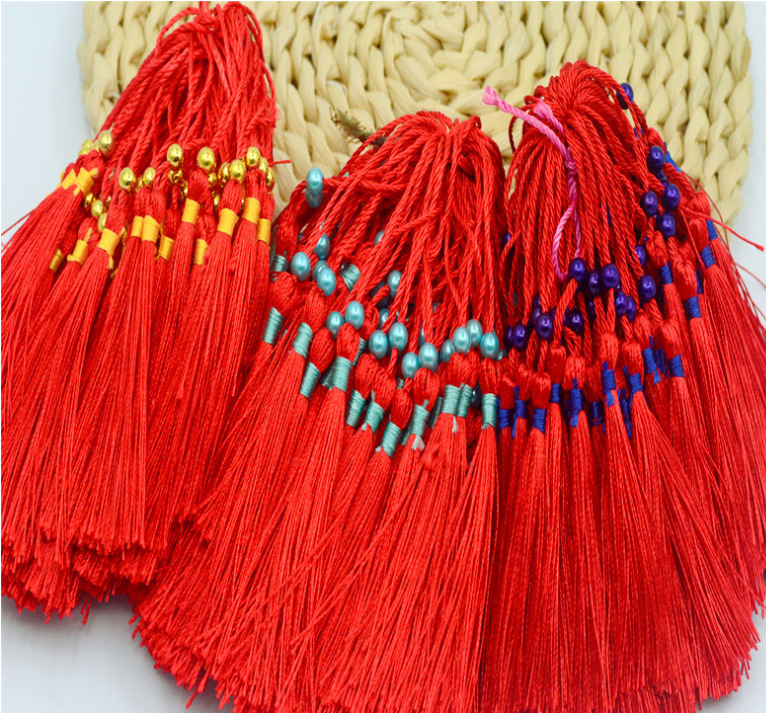 Manufacturer Direct Sale Fringe 70mm Vertical Tassels Bookmark Gift Box Fan Fringe Tassel Sugar Box Wholesale