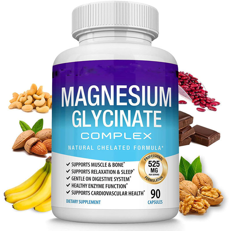 Source manufacturer magnesium glycine capsule Magnesium glycinel cross-border foreign trade hot-selling products can be OE M