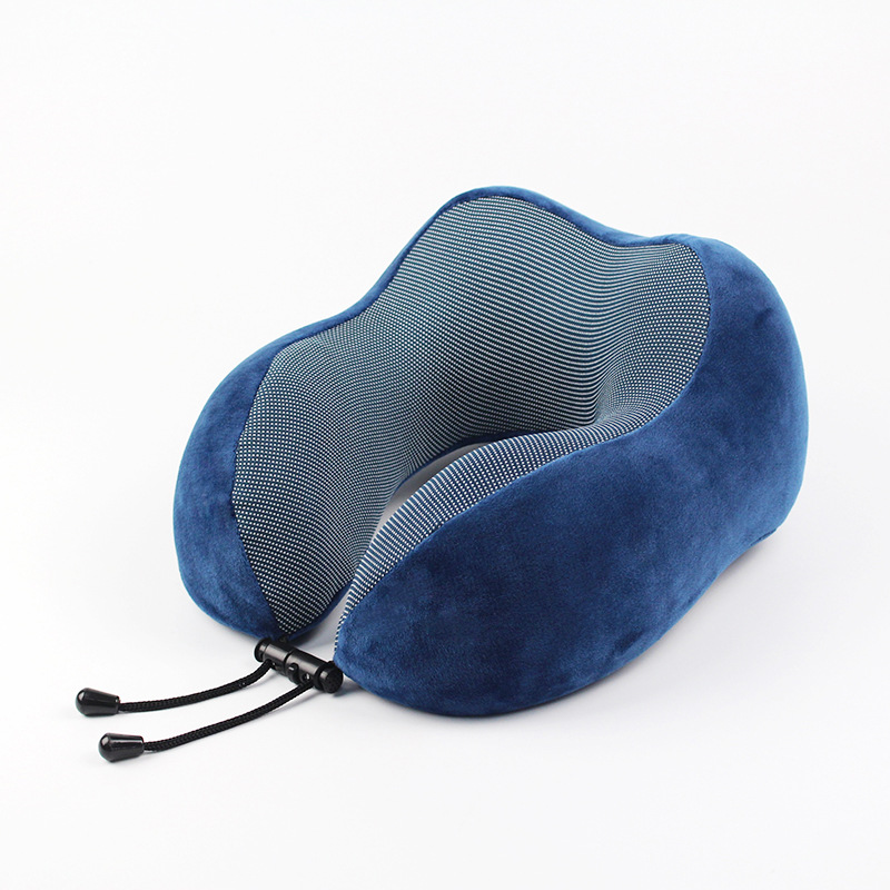Almohada en forma de U transfronteriza almohada de viaje de negocios almohada de memoria en forma de U rebote lento protección del cuello espacio almohada de espuma de memoria regalo al por mayor