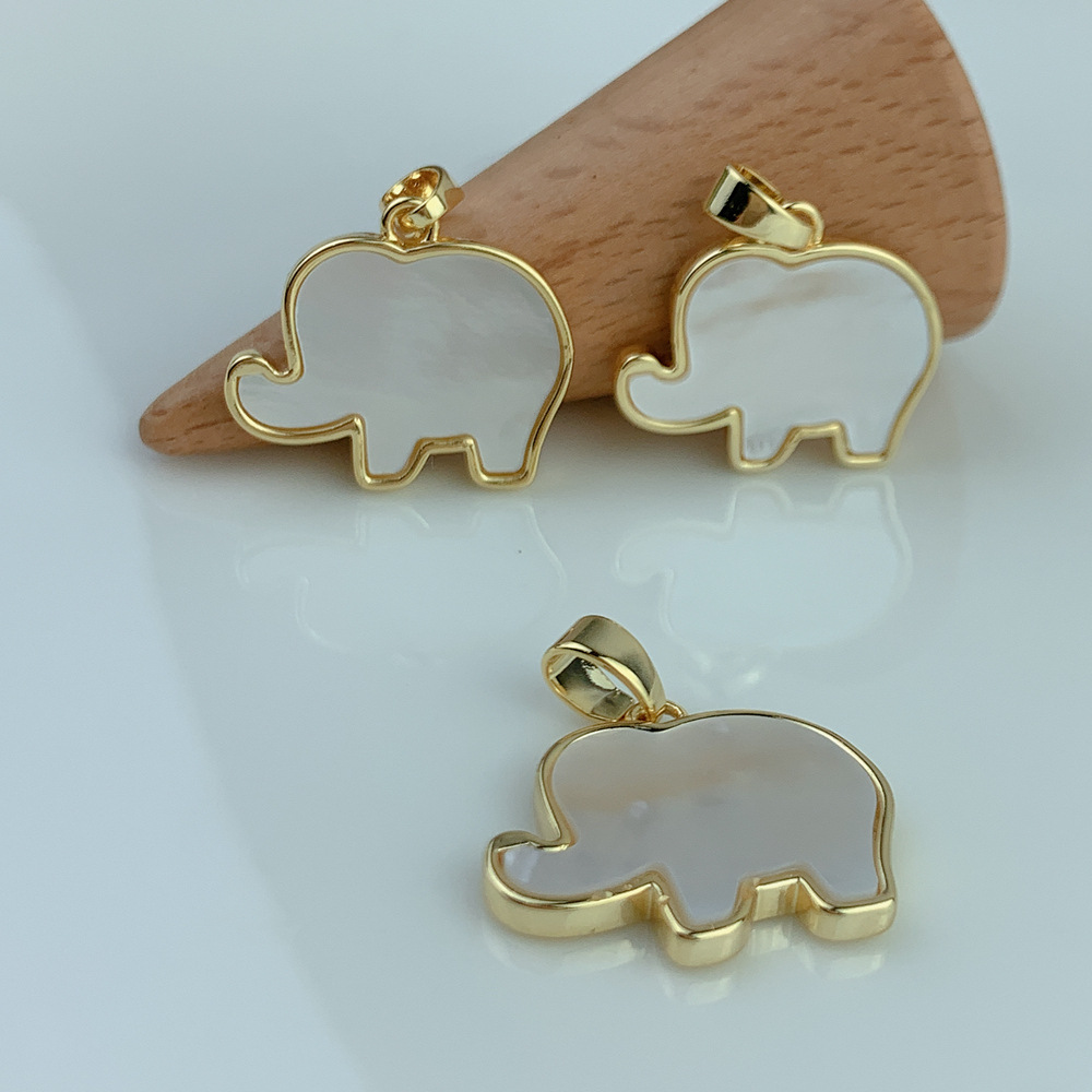 Daily Occasion 2 Pieces Alloy Elephant Pendant