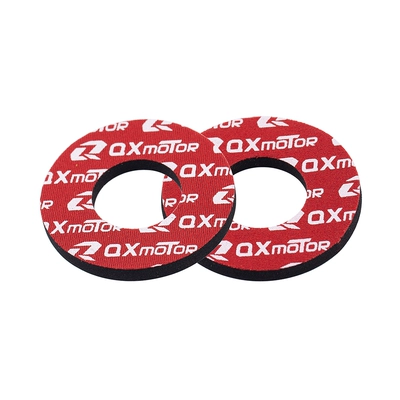 ring, donut, anti-wear — Motorcycle Handle Cover - qx-red