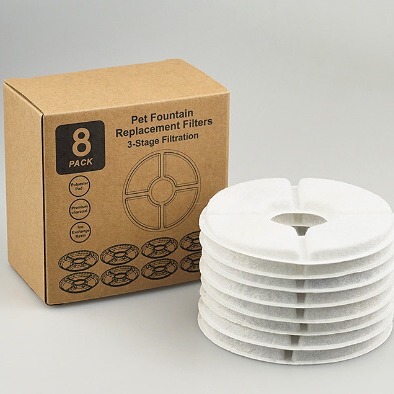 Manufacturer sells pet water dispenser filter element activated carbon filter element small flower square round model suitable for