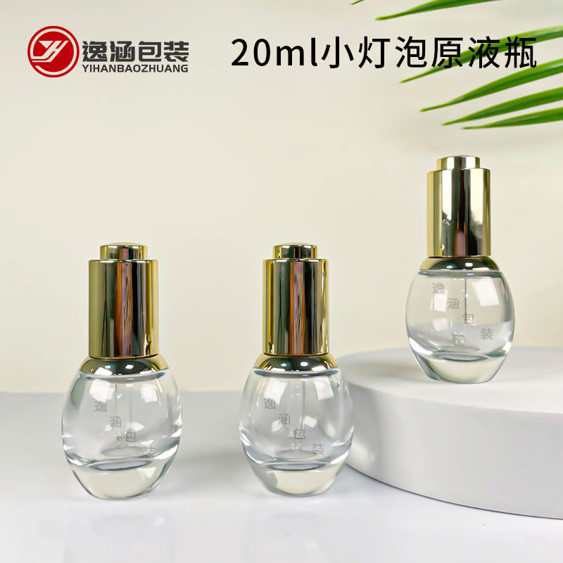 Manufacturer's In-Stock 20ml Essence Bottle, Large Dropper Bottle, Original Liquid Essential Oil Bottle, Skincare Glass Empty Bottle, Cosmetics