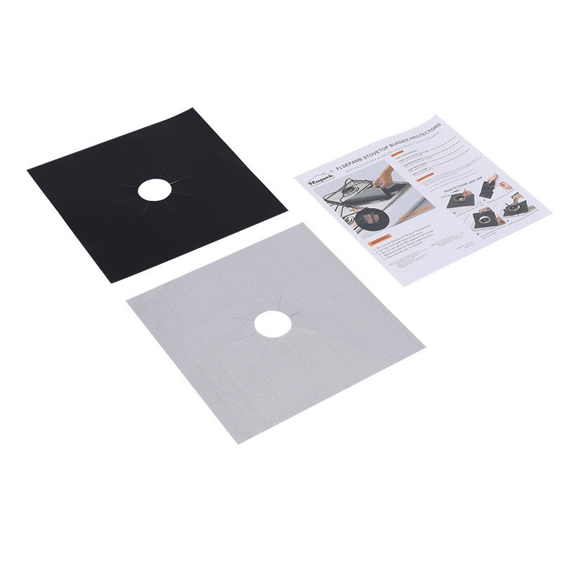 almohadilla de limpieza de cocina de gas antiadherente resistente a altas temperaturas, almohadilla protectora de cocina de gas de teflón fácil de limpiar y reutilizar