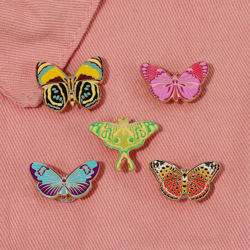 Einfacher Stil Schmetterling Legierung Überzug Frau Broschen display picture 5