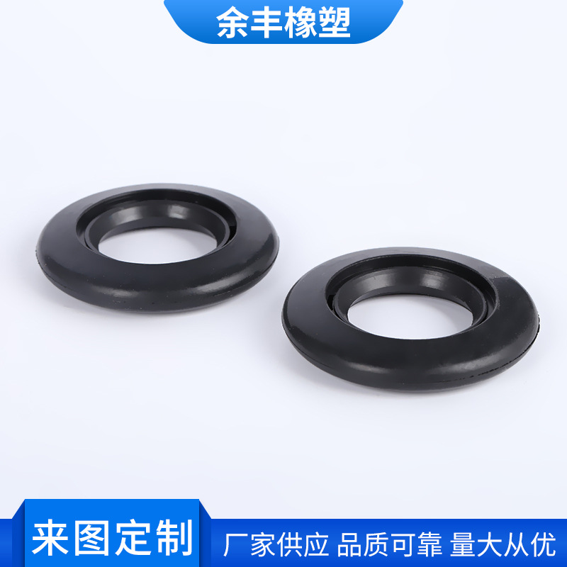 玩具减震胶轮子 家电餐车加厚O型橡胶轮圈 厂家供应万向橡胶轮圈