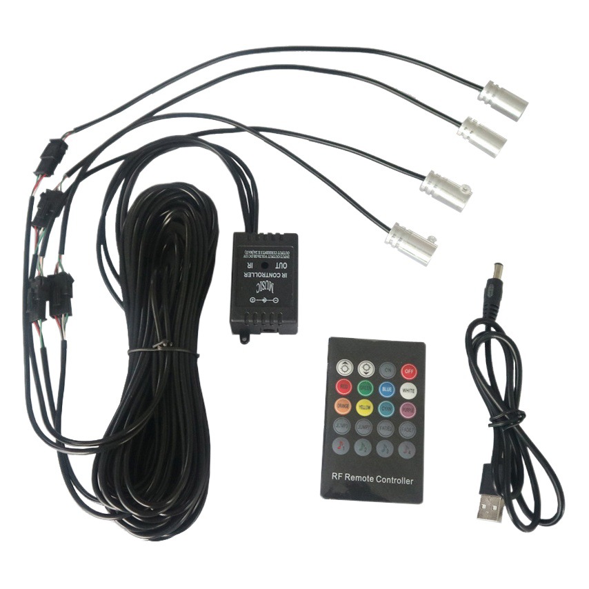 Fuente de luz de fibra óptica, fuente de luz de guía de luz, fibra óptica de guía de luz de automóvil, luz ambiental colorida, LED 12v, luz de luz pequeña de fibra óptica