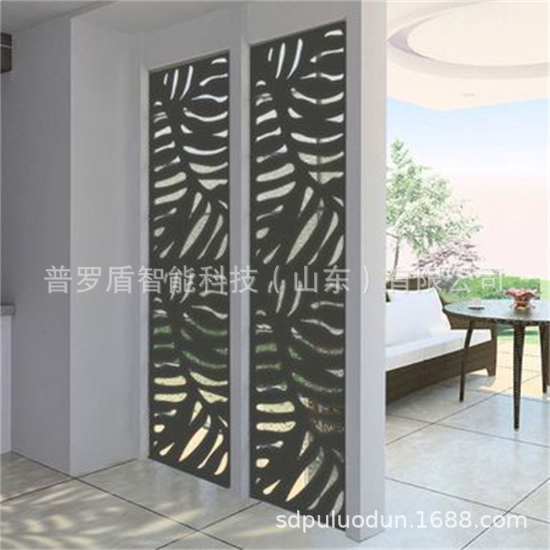 Foreign trade best-selling door panel decoration hollow plate shadow wall partition Villa wall galvanized fence metal privacy fence Foreign trade best-selling door panel decoration hollow plate shadow wall partition Villa wall galvanized fence metal privacy fence
