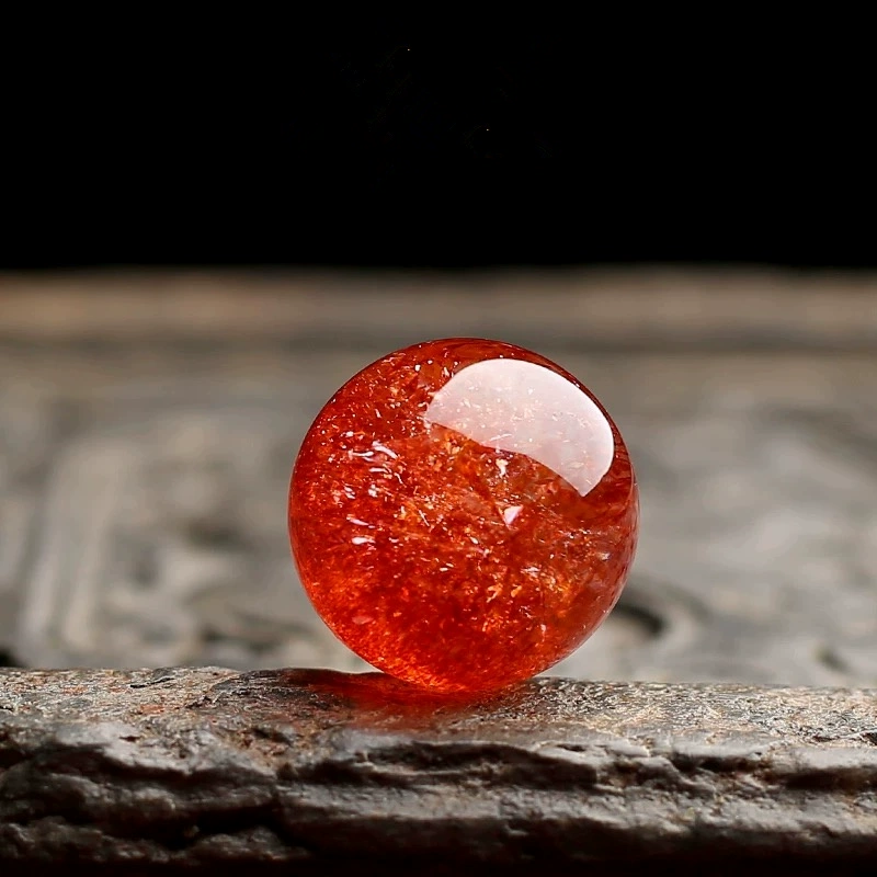 Натуральный минеральный золотой браслет с одним бусиной красного цвета, бусиной суперсеми кристаллов, многоцветным браслетом и подвеской из золота в форме клубники для DIY