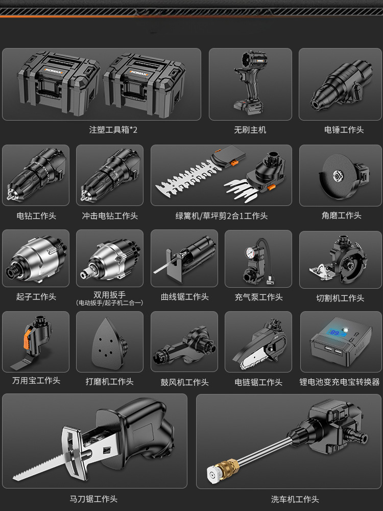 Kit de herramientas domésticas diarias combinación multifuncional conjunto completo de hardware eléctrico mantenimiento especial conjunto completo